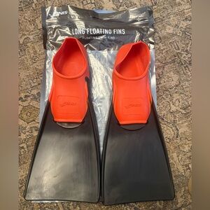 Finis Long Floating Fins in Red and Black